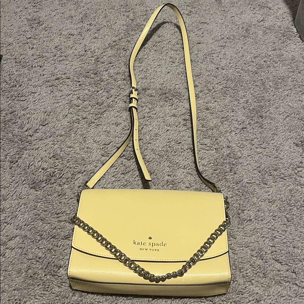 Kate Spade Laurel Way Greer Crossbody Bag in Daybreak/ Pale Yellow - Picture 5 of 12
